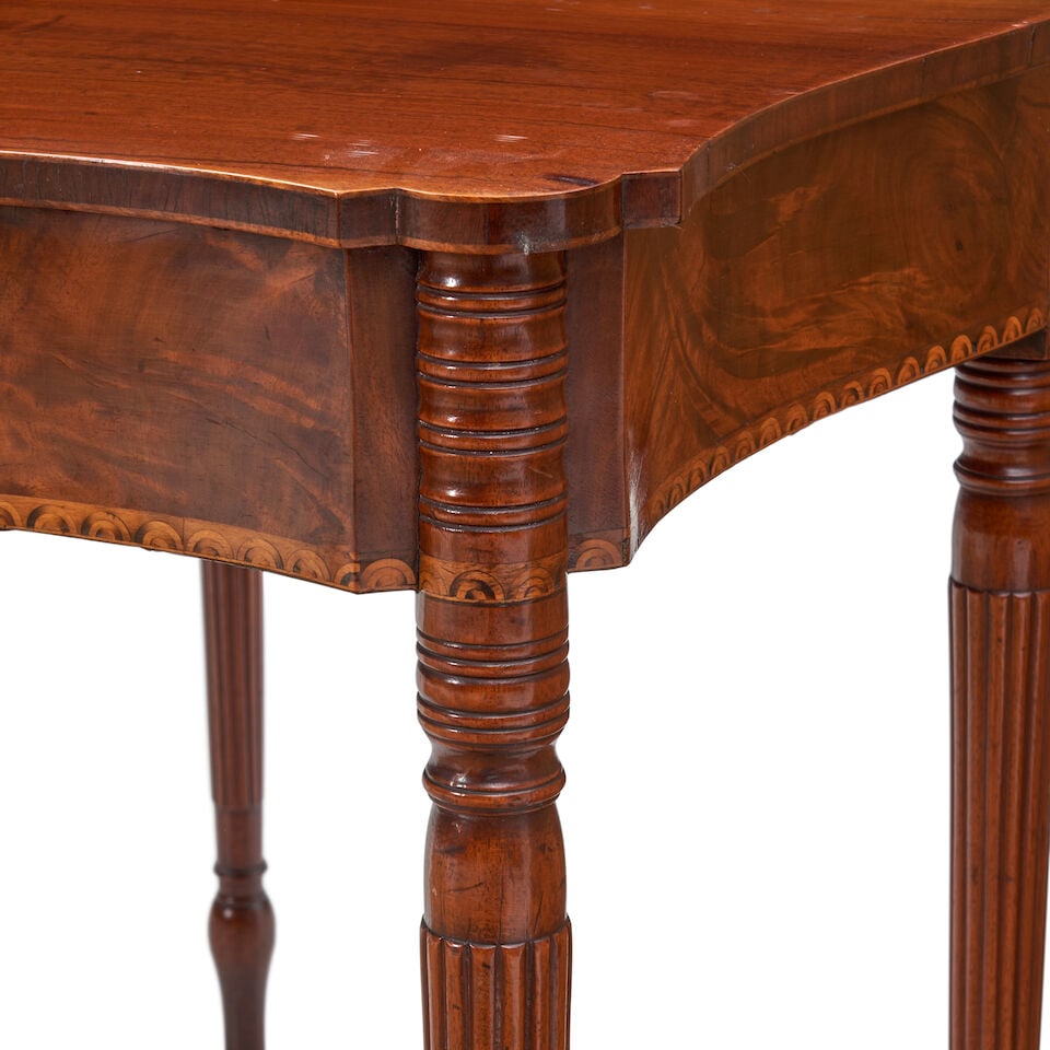 Federal Inlaid Mahogany Card Table in the Manner of John and Thomas Seymour, Boston, Massachuse... - 2