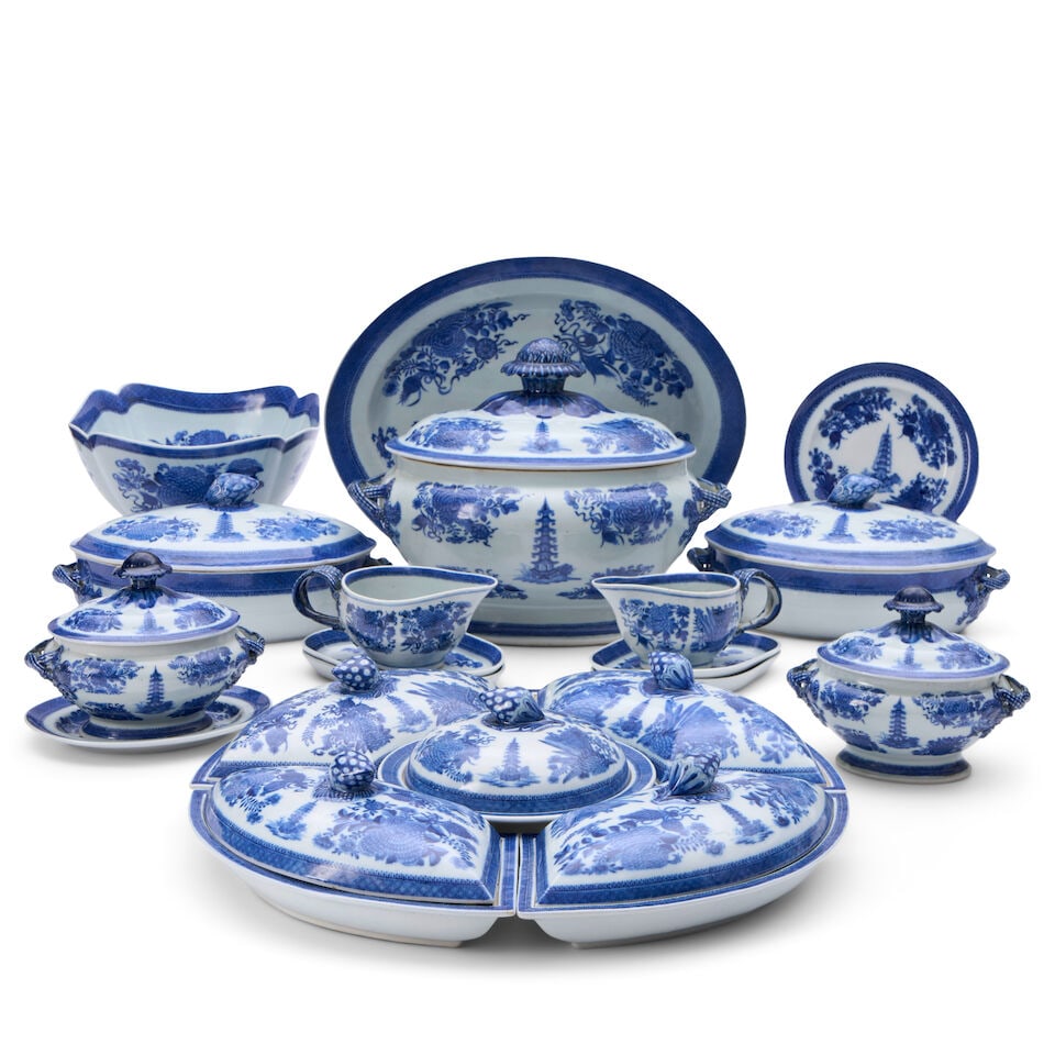 Porcelain Table Items from the Cabot-Perkins Wedding Service Canton, China, c. 1812 and later (1 of 1)
