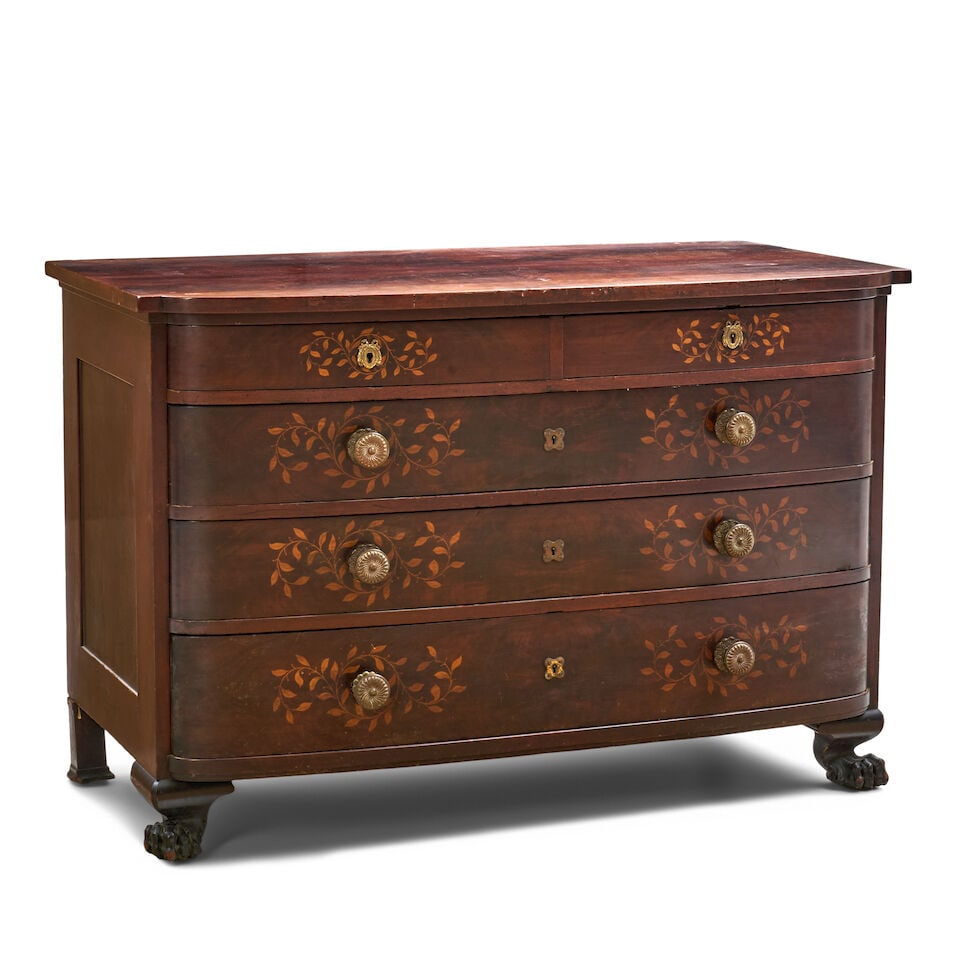 Inlaid and Mahogany Veneered Ash, Cherry, Poplar, and Cedar Chest of Drawers Herter Brothers (ac... - 2