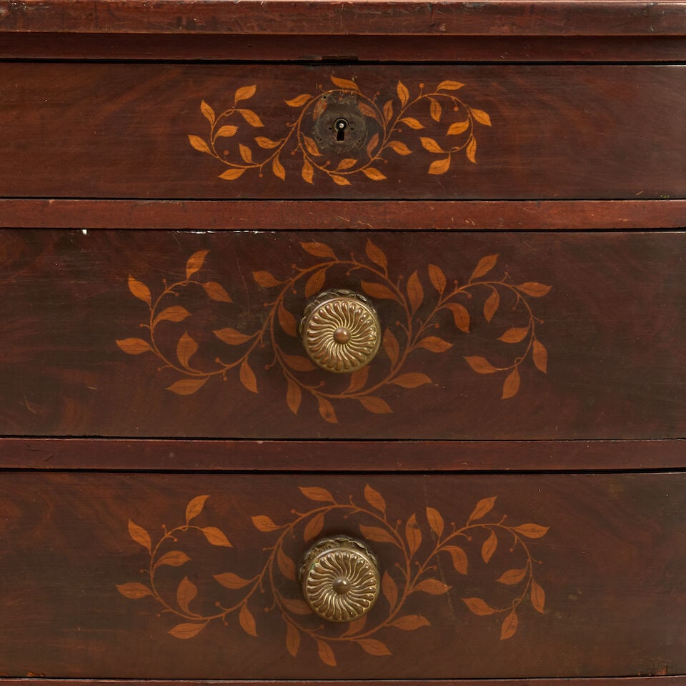Inlaid and Mahogany Veneered Ash, Cherry, Poplar, and Cedar Chest of Drawers Herter Brothers (ac... - 5