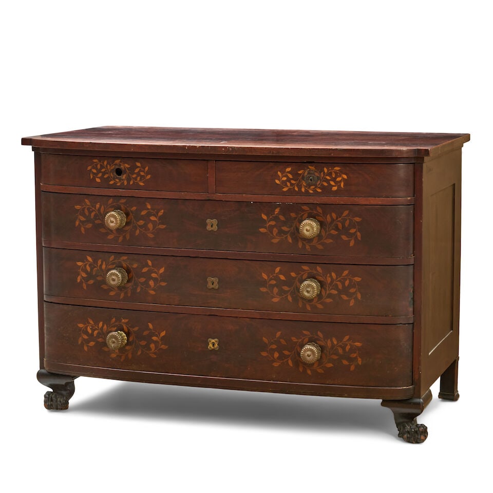 Inlaid and Mahogany Veneered Ash, Cherry, Poplar, and Cedar Chest of Drawers Herter Brothers (ac... - 6
