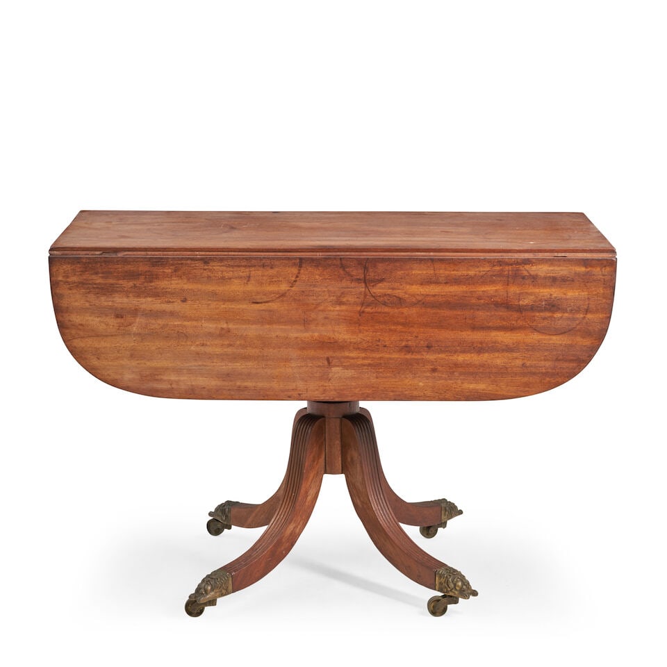 Federal Carved Mahogany Drop-leaf TableBoston, Massachusetts, c. 1815 (1 of 4)