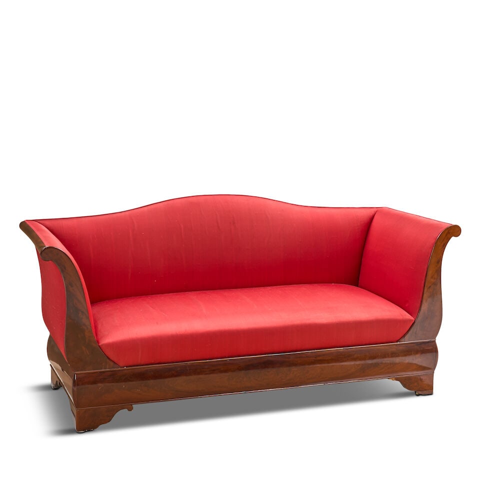 Late Classical Mahogany Veneer Upholstered Sofa New York, New York, c. 1830 - 2