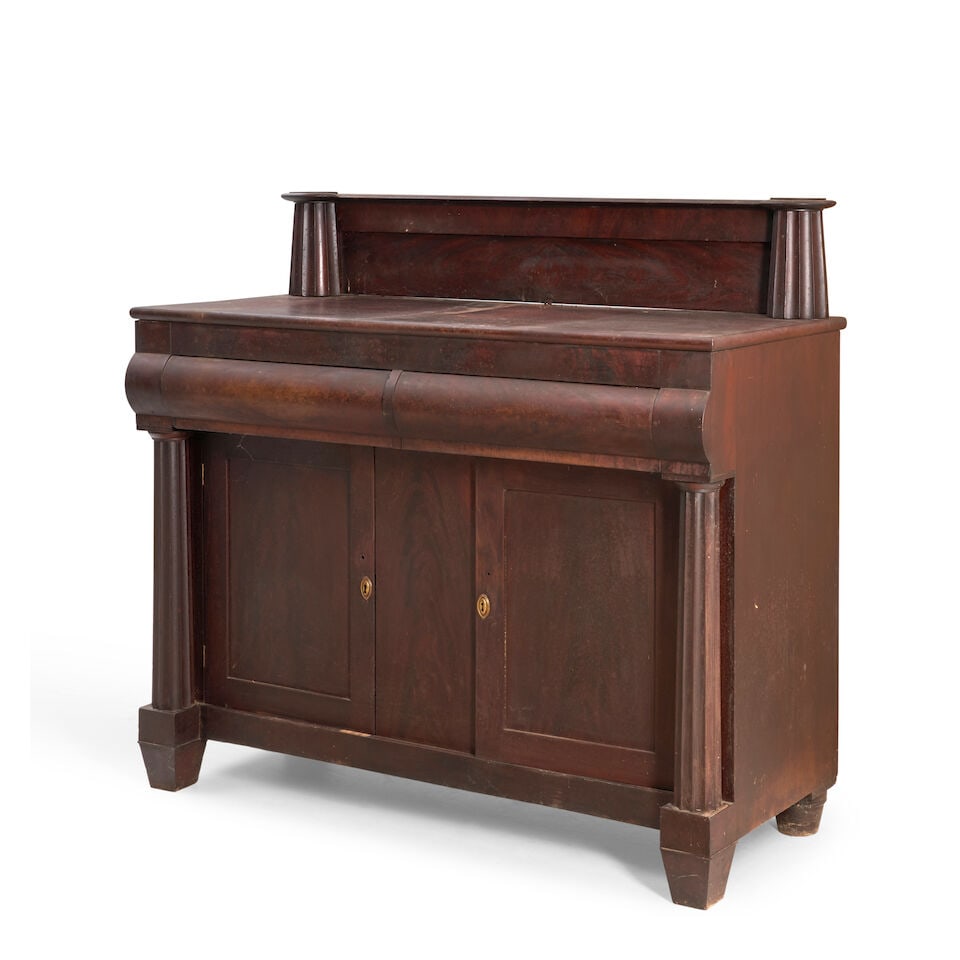 Small Late Classical Carved Mahogany and Mahogany Veneer Sideboard New York, New York, c. 1830 - 2