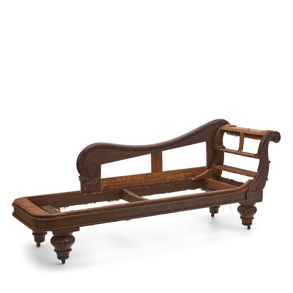 Classical Carved Mahogany Recamier Boston, Massachusetts, c. 1820-25 - 2