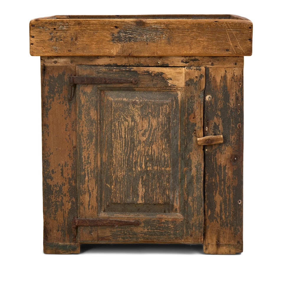 Painted Pine Dry Sink North America, 19th century (1 of 3)