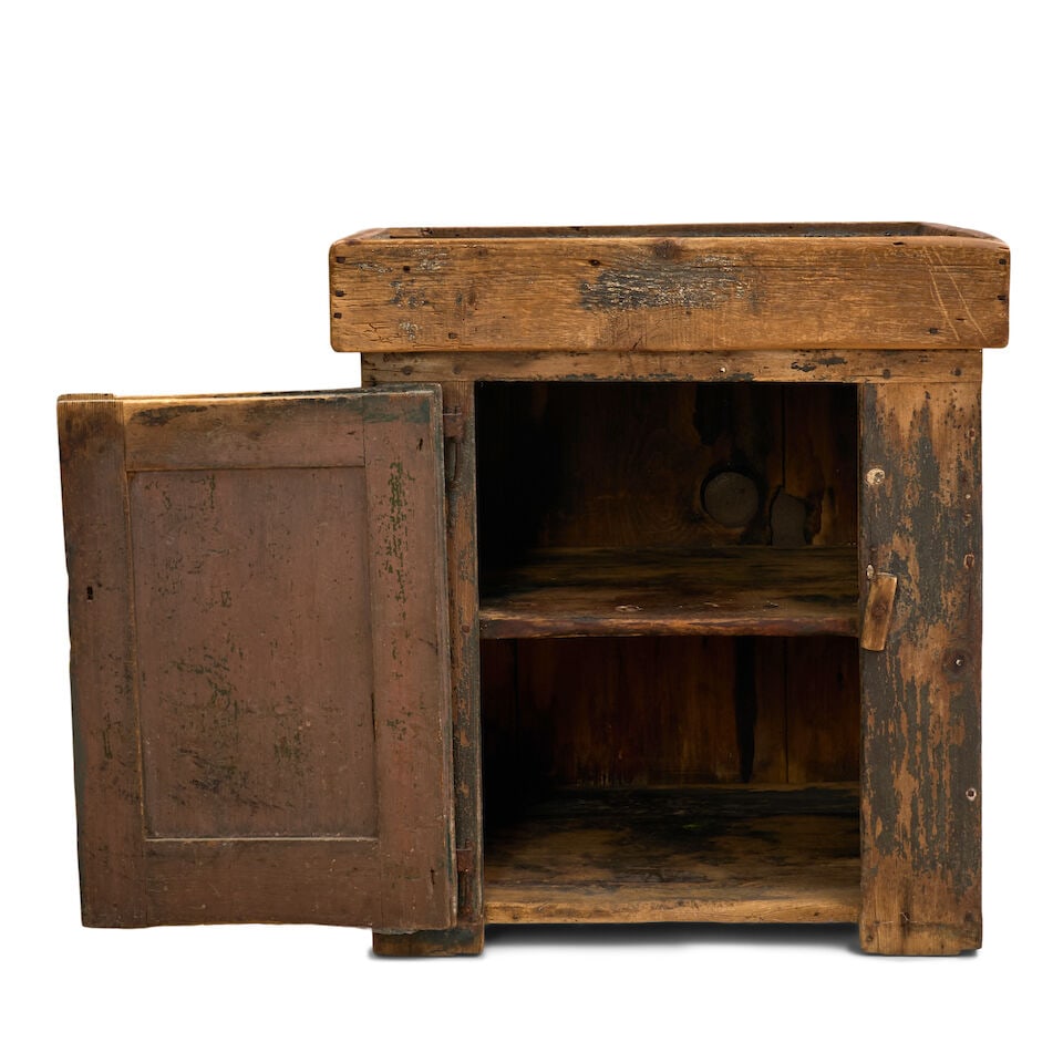 Painted Pine Dry Sink North America, 19th century - 3