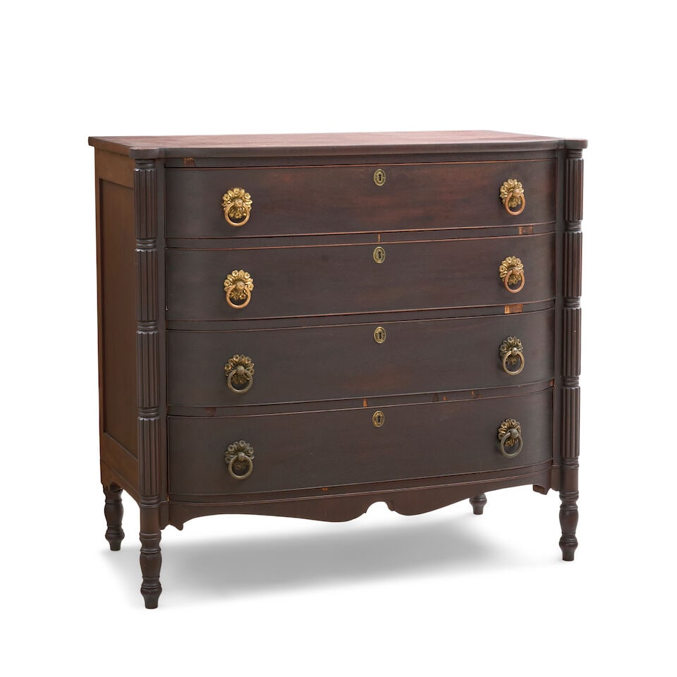 Federal Carved Mahogany Bureau Salem, Massachusetts, c. 1810 - 2
