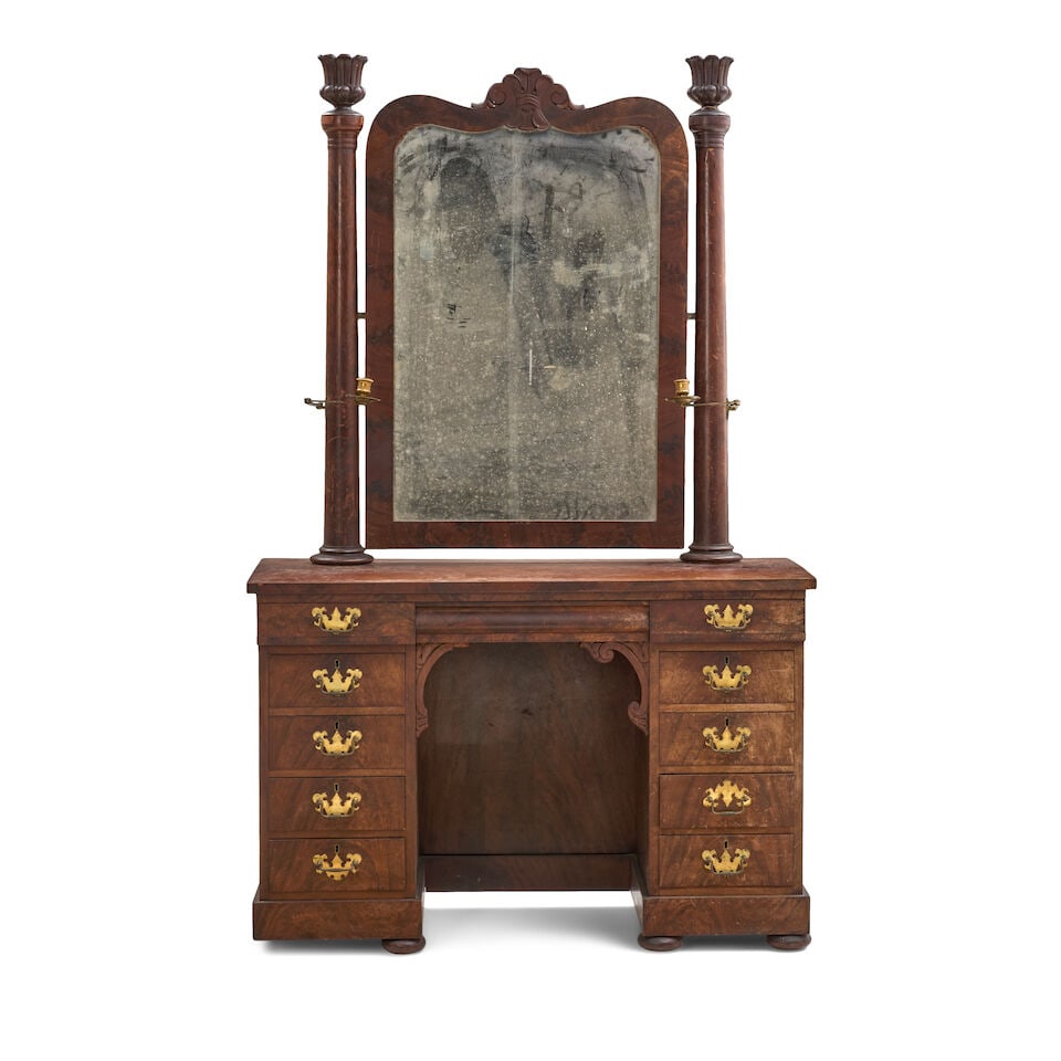 Classical Mahogany Dressing Table with MirrorPhiladelphia, Pennsylvania, c. 1820-25 (1 of 2)