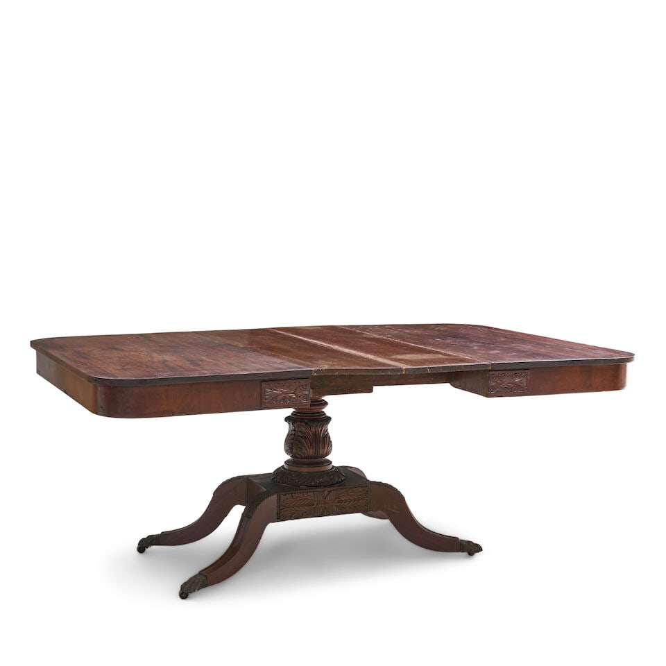 Late Federal Carved Mahogany Dining Table Philadelphia, Pennsylvania, c. 1815-20 - 2