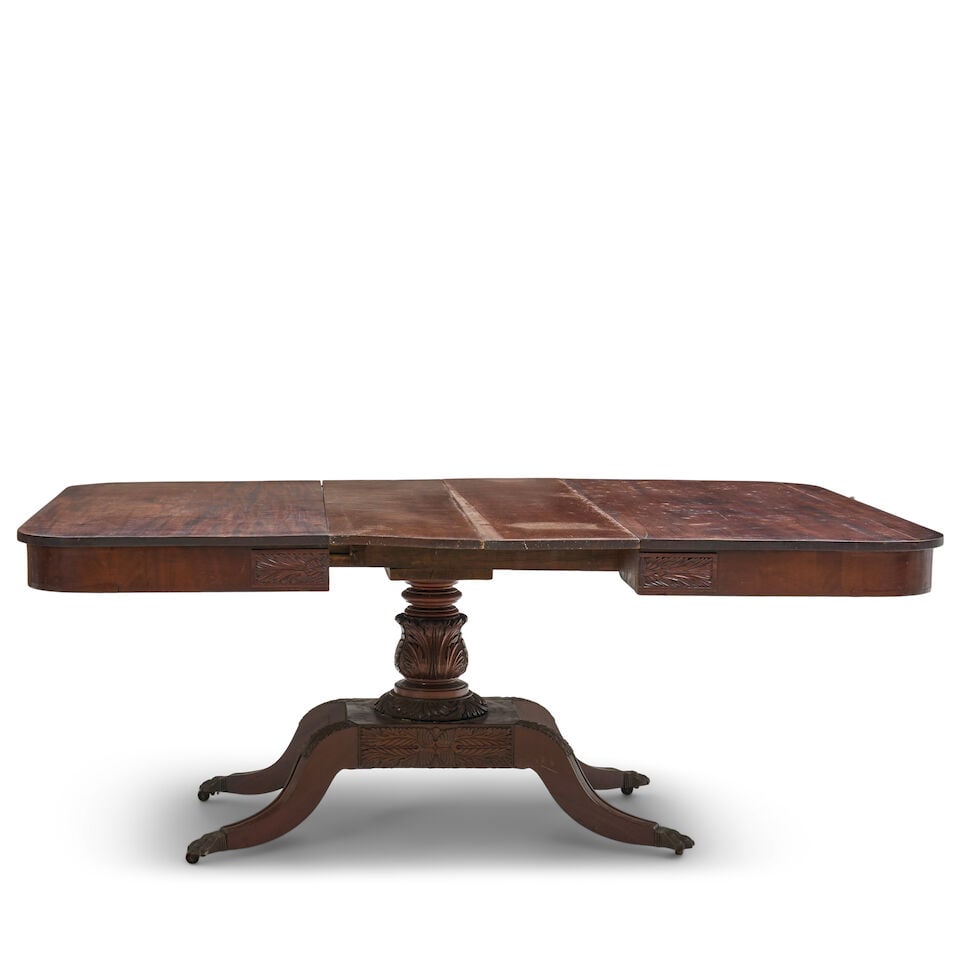 Late Federal Carved Mahogany Dining Table Philadelphia, Pennsylvania, c. 1815-20 - 3