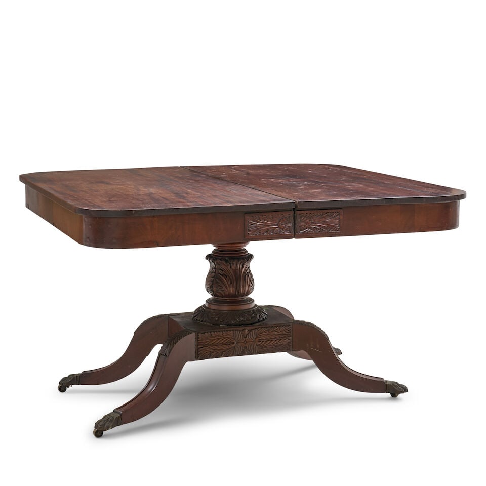 Late Federal Carved Mahogany Dining Table Philadelphia, Pennsylvania, c. 1815-20 - 4
