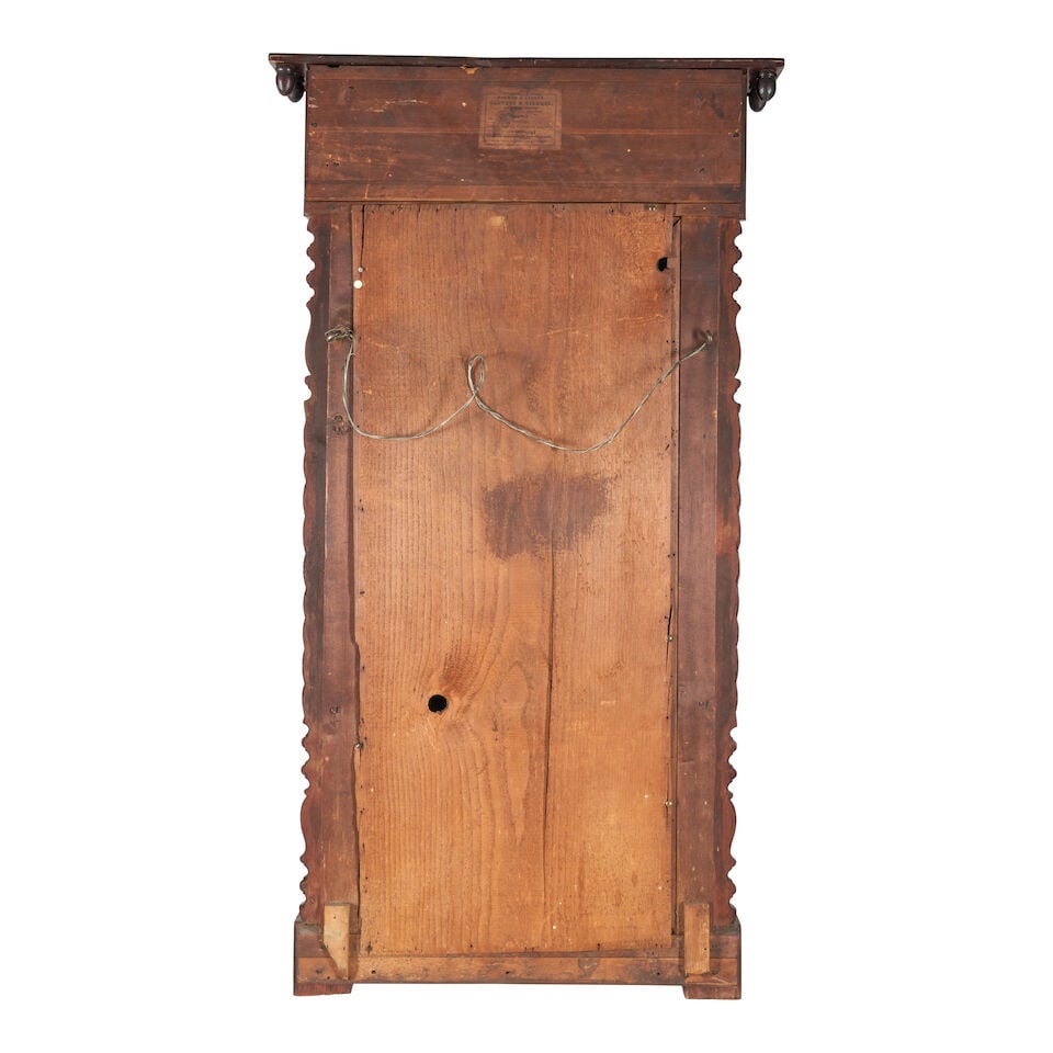 Classical Carved Mahogany Mirror labelled Parker & Clover, New York, New York, c. 1815-20 - 3