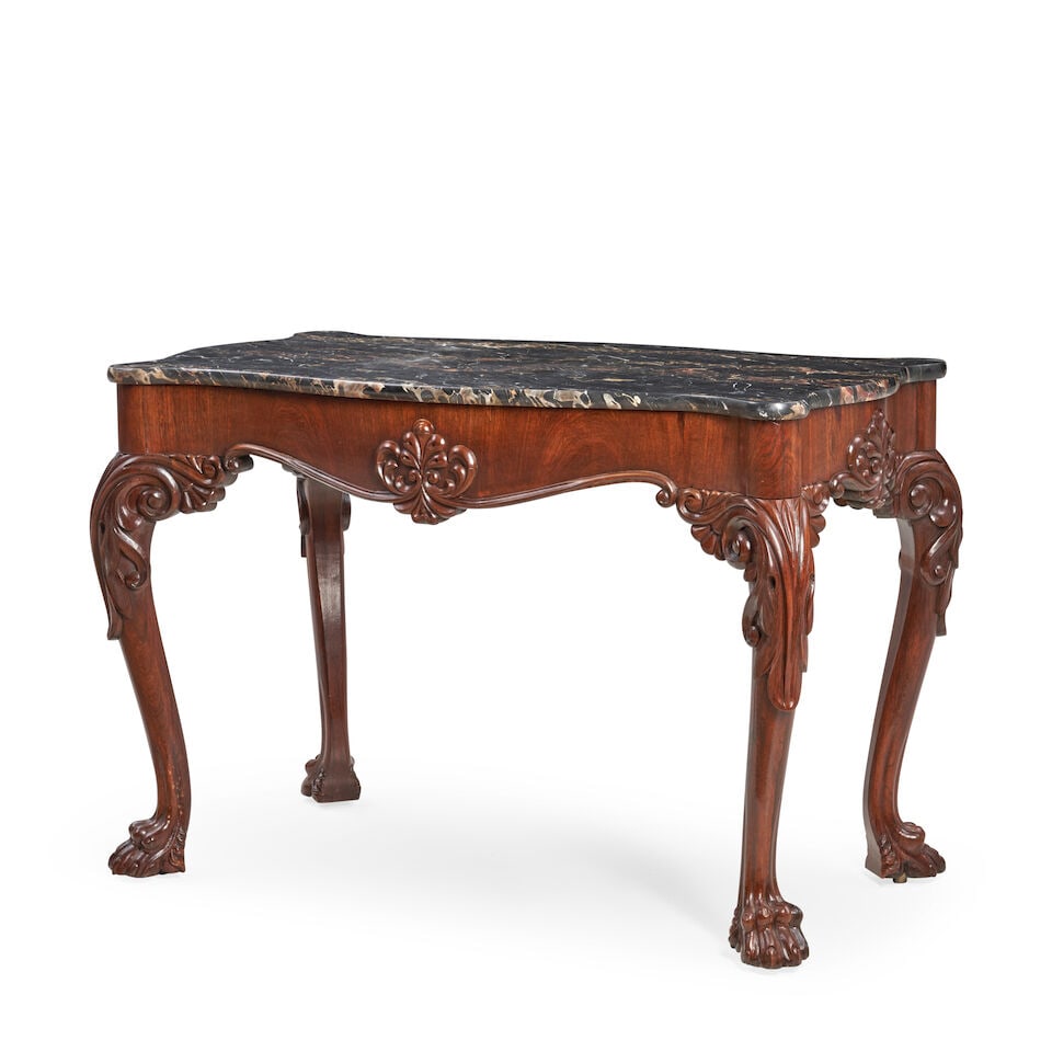 Classical Carved Mahogany Marble-top Center Table New York, New York, c. 1825 - 4
