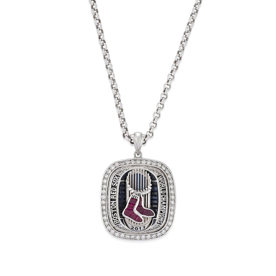 2013 Red Sox World Series Championship Pendant Necklace Jostens, 2013