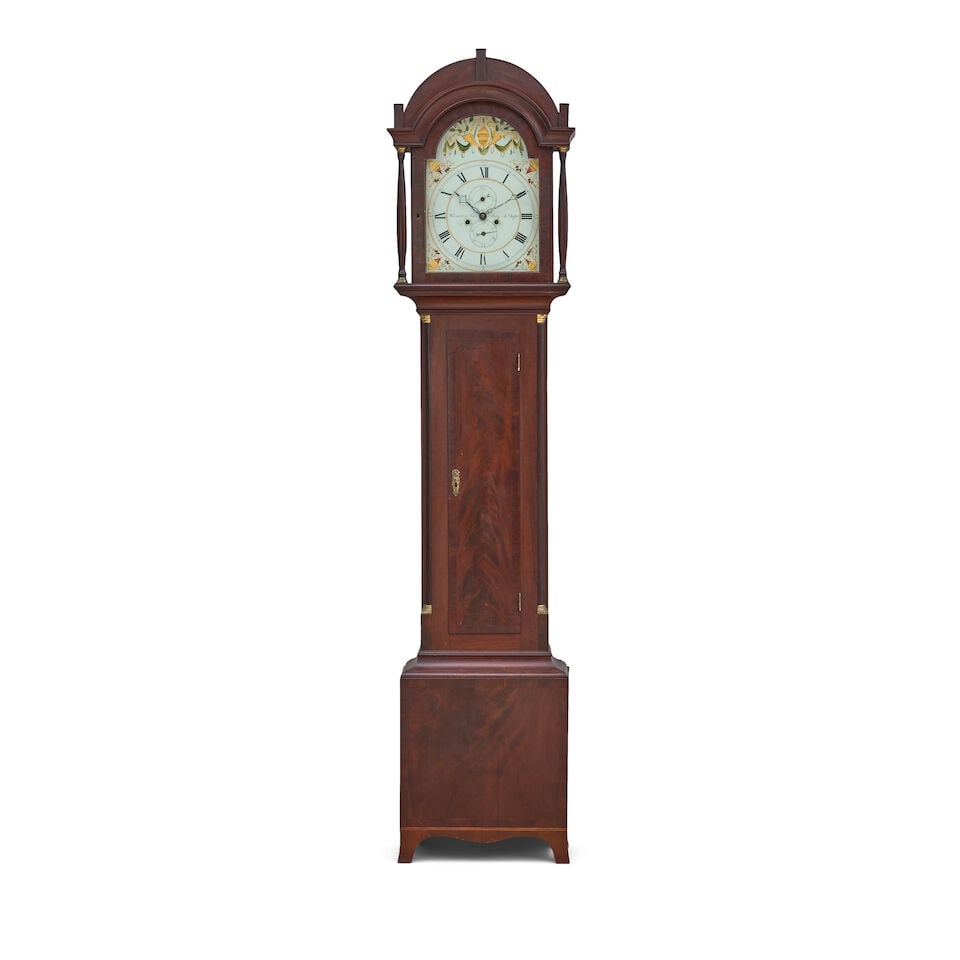 Late Federal Mahogany Tall Case Clock John Bailey (1787-1883), New Bedford, Massachusetts, c. 1825 (1 of 3)