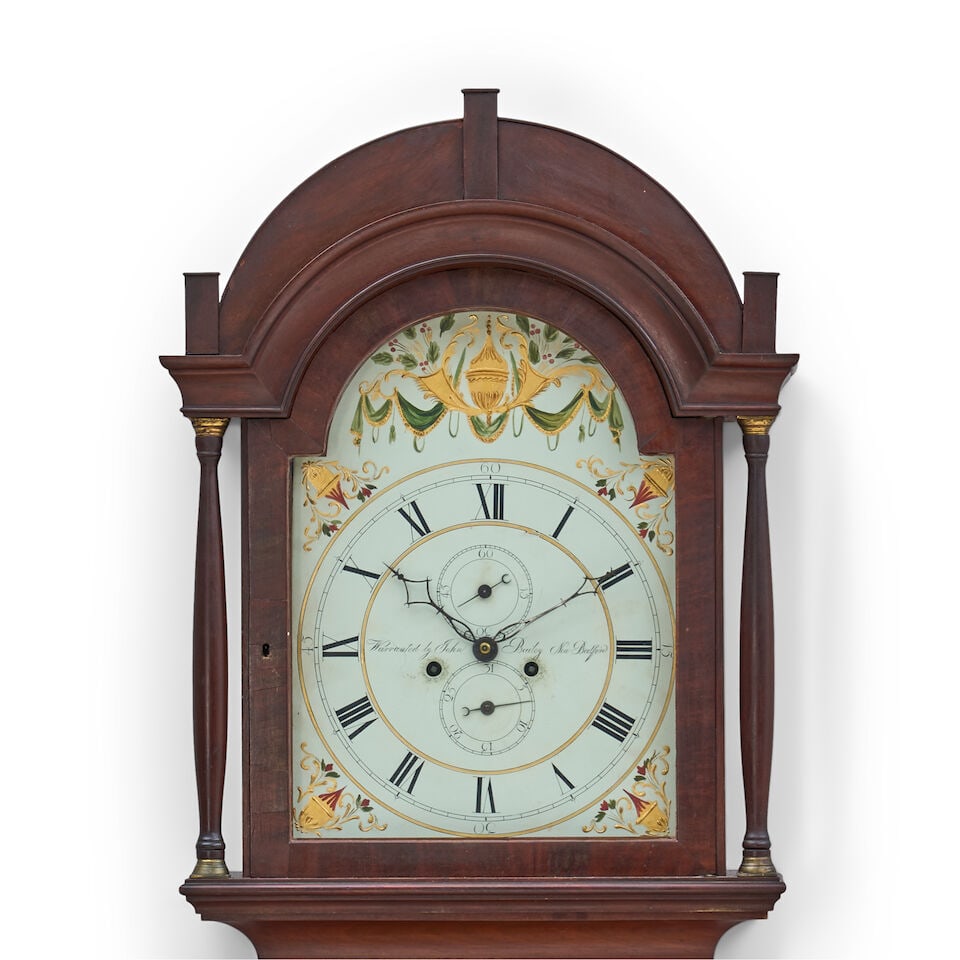 Late Federal Mahogany Tall Case Clock John Bailey (1787-1883), New Bedford, Massachusetts, c. 1825 - 2