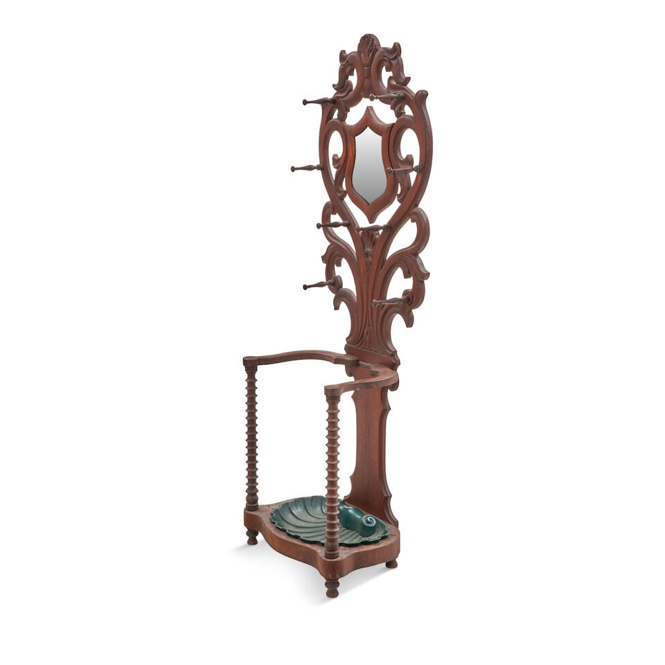 Classical Mahogany Hall Tree United States, c. 1825-30 - 2