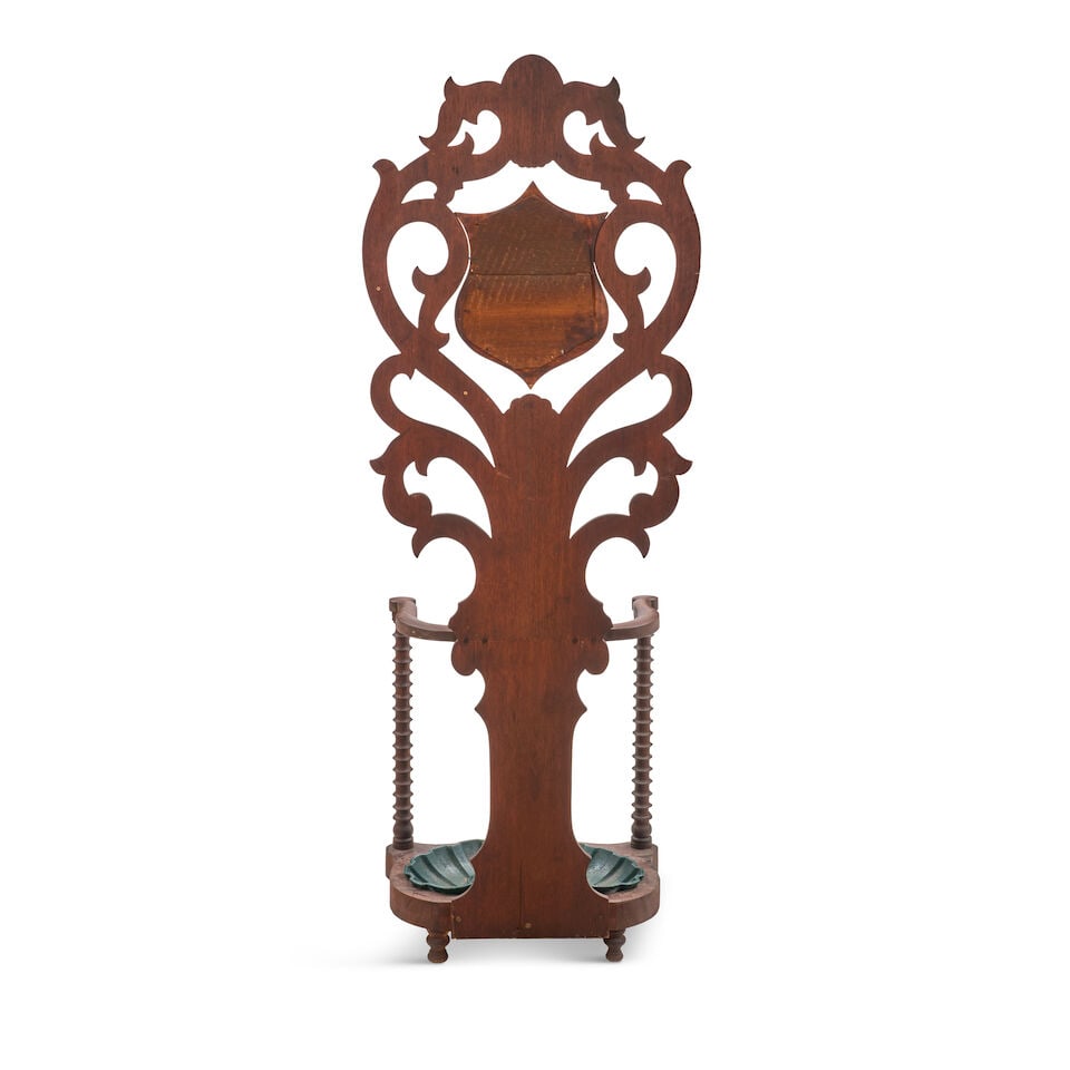 Classical Mahogany Hall Tree United States, c. 1825-30 - 3