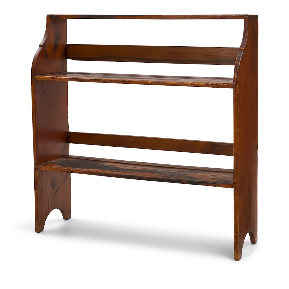 Stained Pine Bookshelf North America, late 19th century (1 of 2)