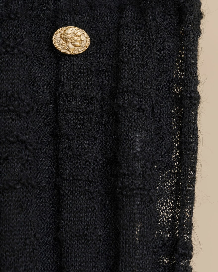Chanel, collection Prêt à Porter, Automne/Hiver 2016. Jupe fluide en alpaga mélan... - 2