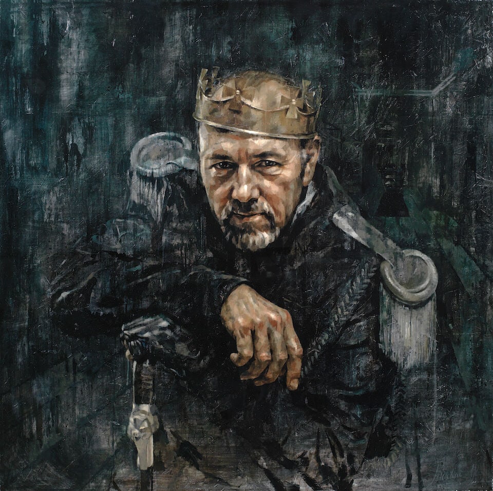 Jonathan Yeo (British, born 1970) Kevin Spacey as Richard III Inkjet print in colours, 2013, on ...: Jonathan Yeo (British, born 1970) Kevin Spacey as Richard III Inkjet print in colours, 2013, on wove paper, signed and numbered 4/50 in pencil, the full sheet printed to the edges, framed Sheet 560 x 