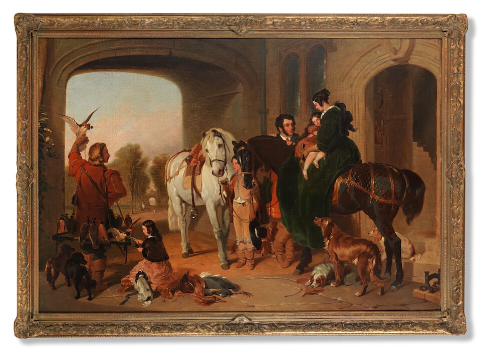 After Sir Edwin Henry Landseer, RA The hawking party - 2