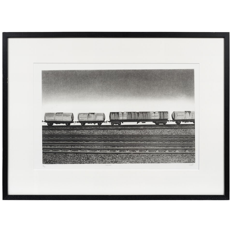 Rosie Snell (British, born 1971) Sidelined Aquatint, 1997, on wove paper, signed, titled and num... - 2