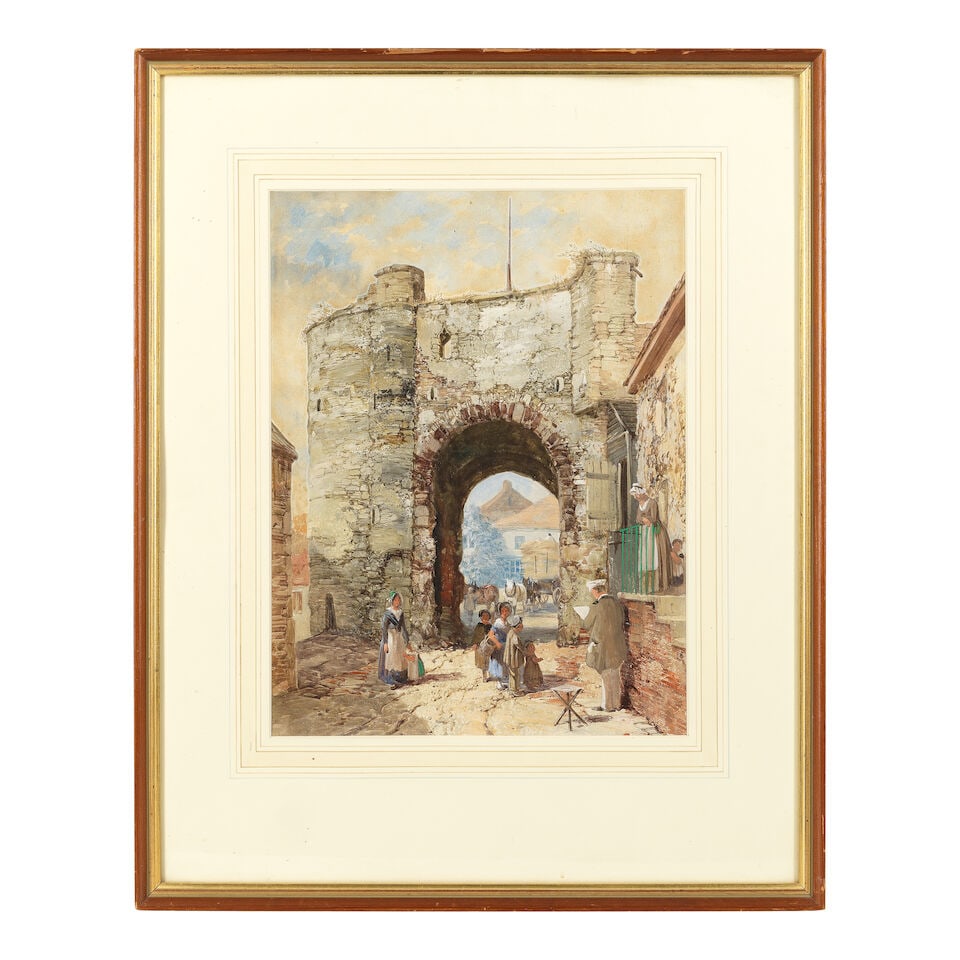 Louise Rayner (British, 1832-1924) Landgate at Rye - 3