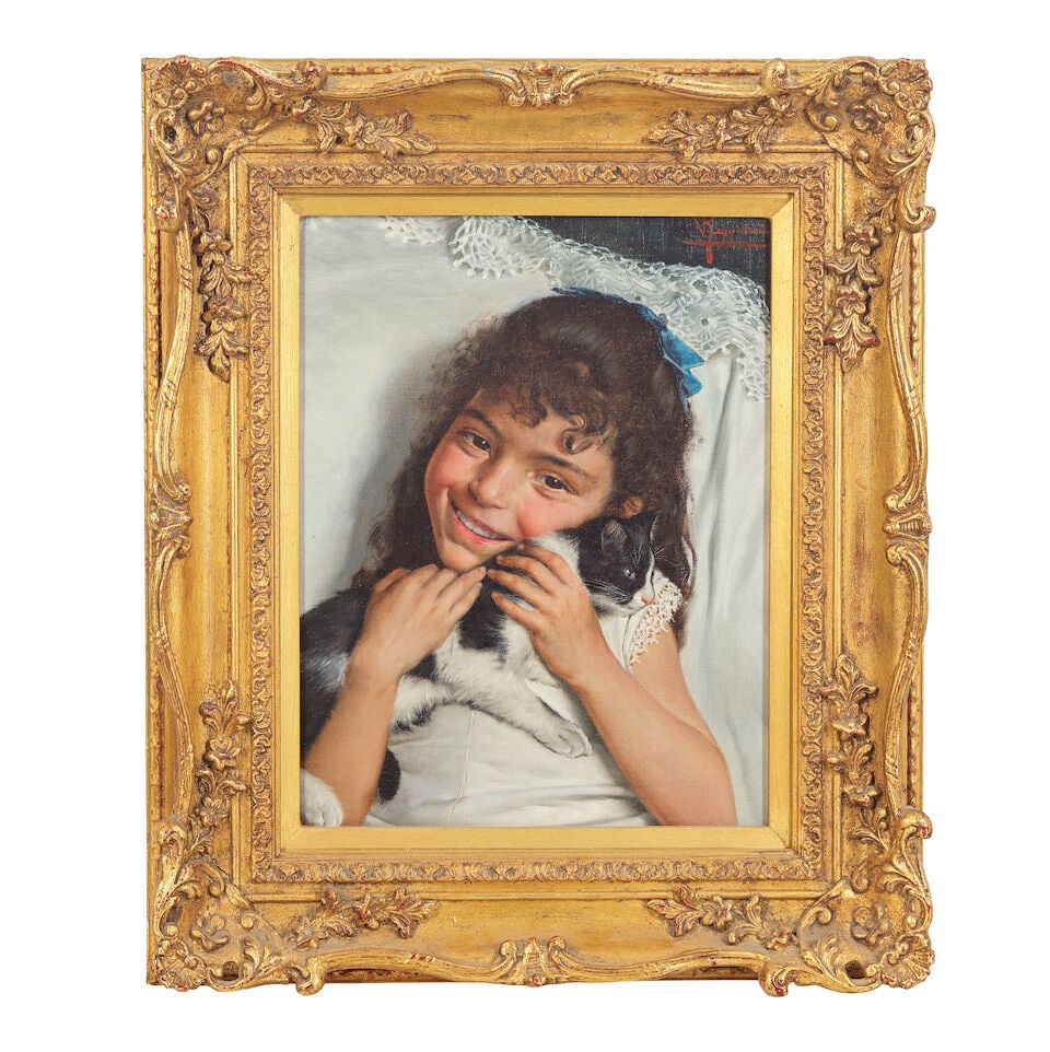 Vittorio Reggianini (Italian, 1858-1939) Best friends - 2