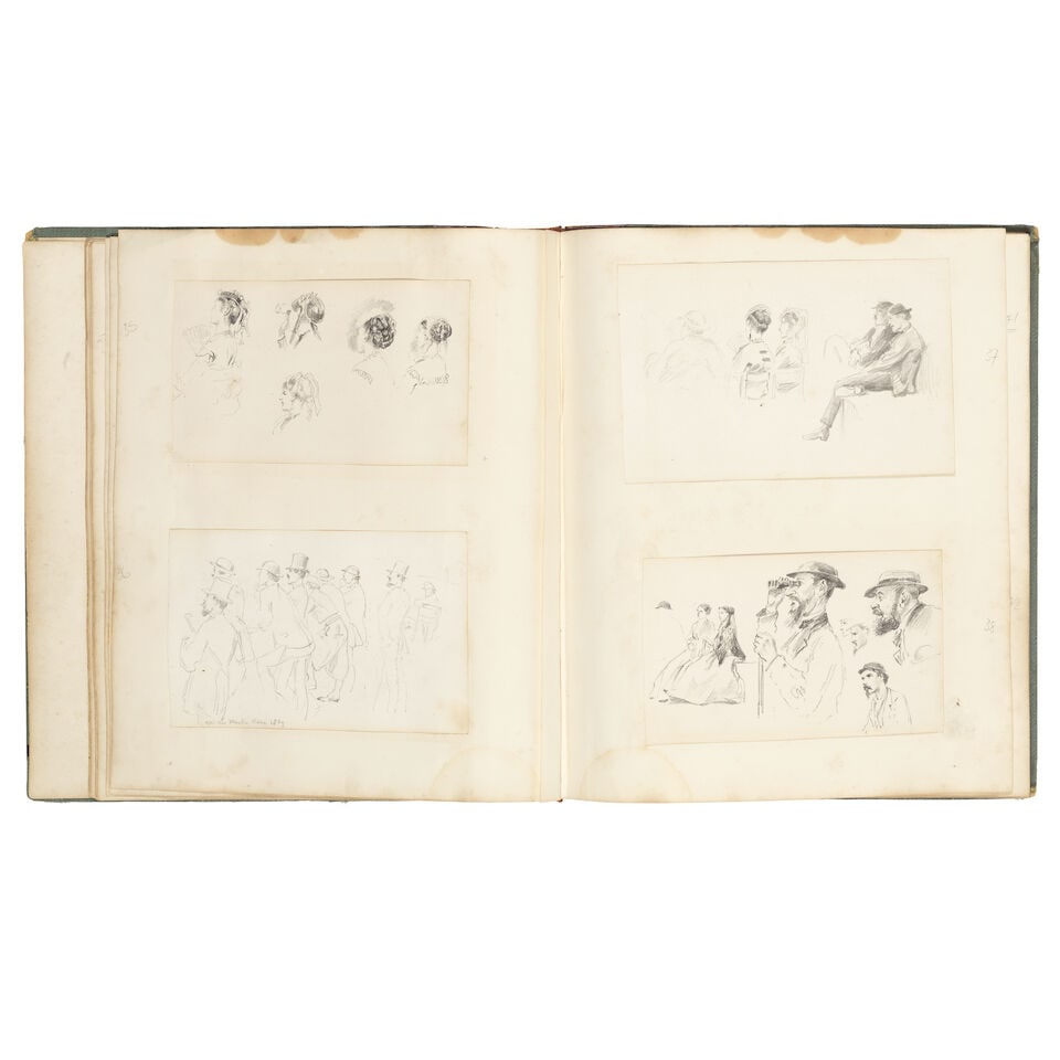 Keeley Halswell (British 1832-1891) A group of watercolours and pencil drawings of Italy in por... - 3