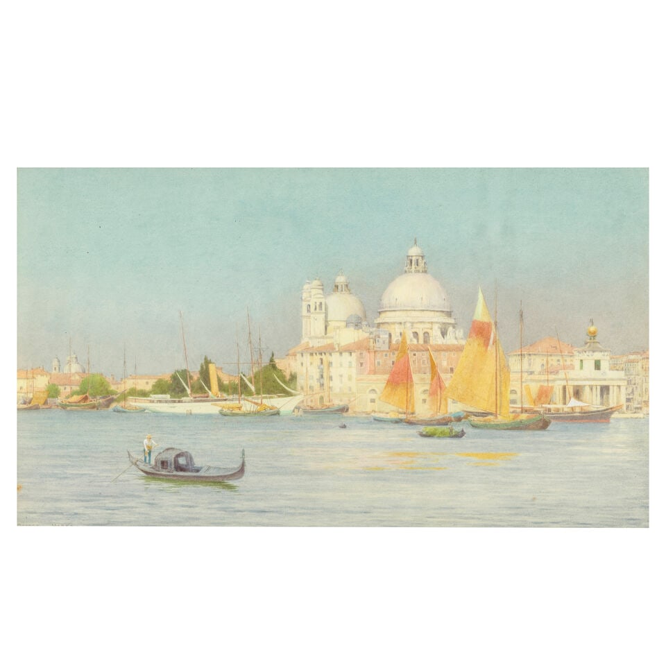 George Marks (British, active 1876-circa 1922) Santa Maria della Salute, Venice (1 of 3)