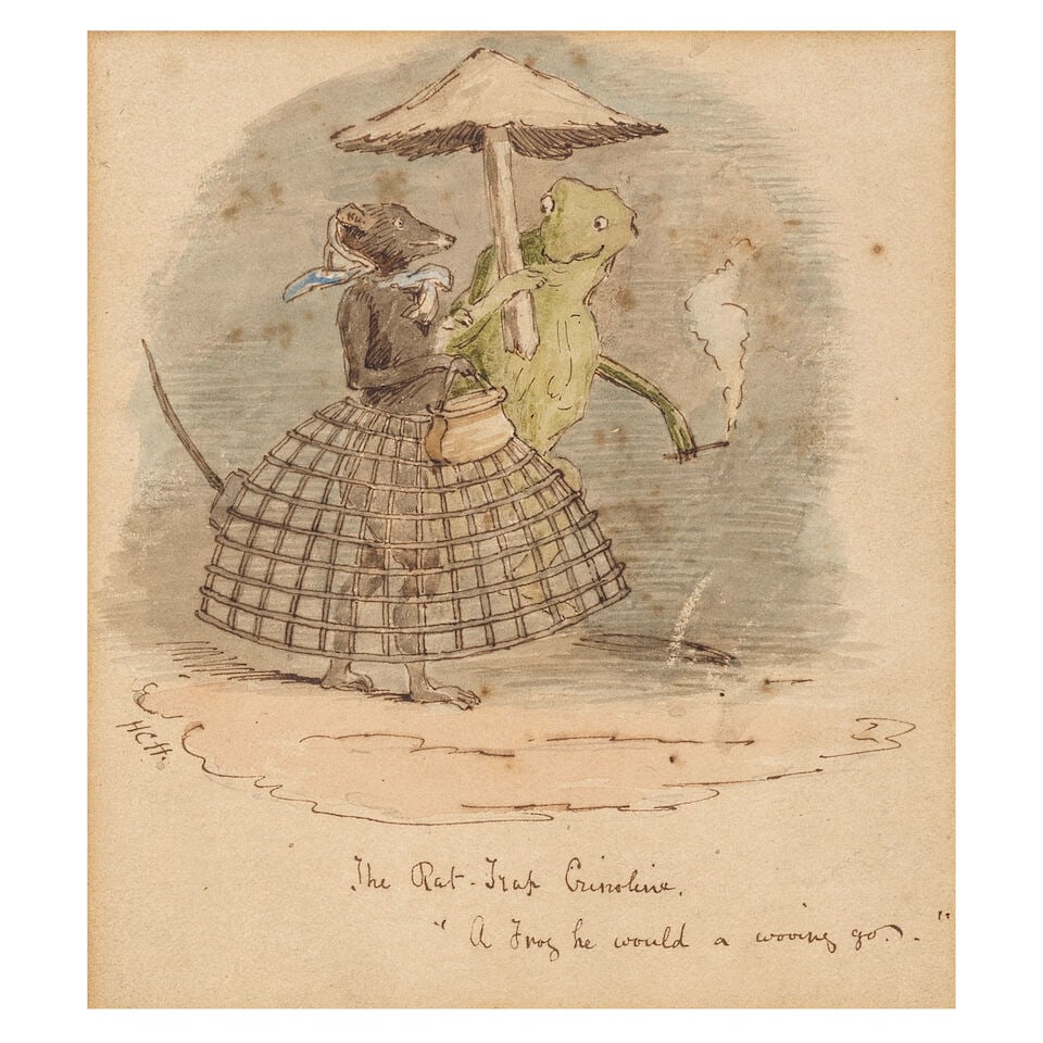 British School, 19th Century 'A frog he would a wooing go' (1 of 3)