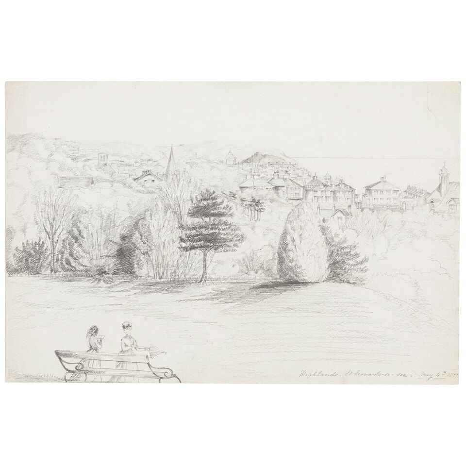 Edward William Cooke, RA (British, 1811-1880) A group of pencil drawings including views in Dove... (1 of 8)