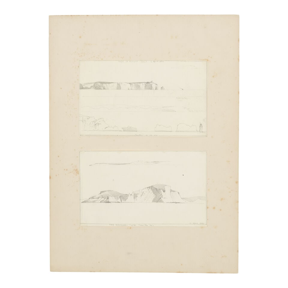 Edward William Cooke, RA (British, 1811-1880) A group of pencil drawings including views in Dove... - 8