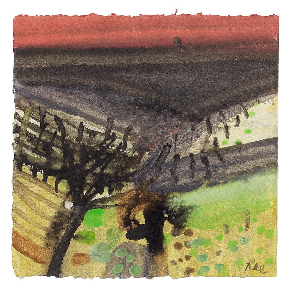 Dame Barbara Rae C.B.E., R.A., R.S.A., F.R.S.E. (British, born 1943) November Farm (1 of 3)