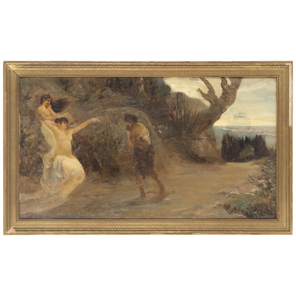 Isaak Lwowitsh Asknasij (Russian, 1856-1902) Odysseus meets Nausicaa - 2