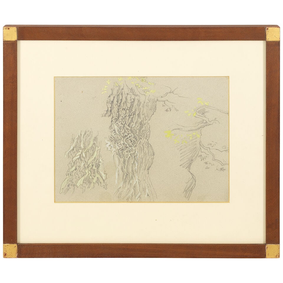 Studio of Sir Edward Coley Burne-Jones, Bt., ARA, RWS (British, 1833-1898) Study of trees - 2