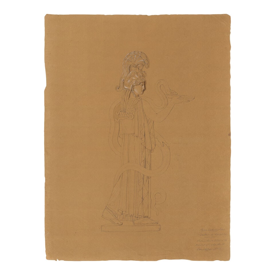 Follower of John Flaxman (York 1755-1826 London) A folio album containing 33 loose-leaf line dra...