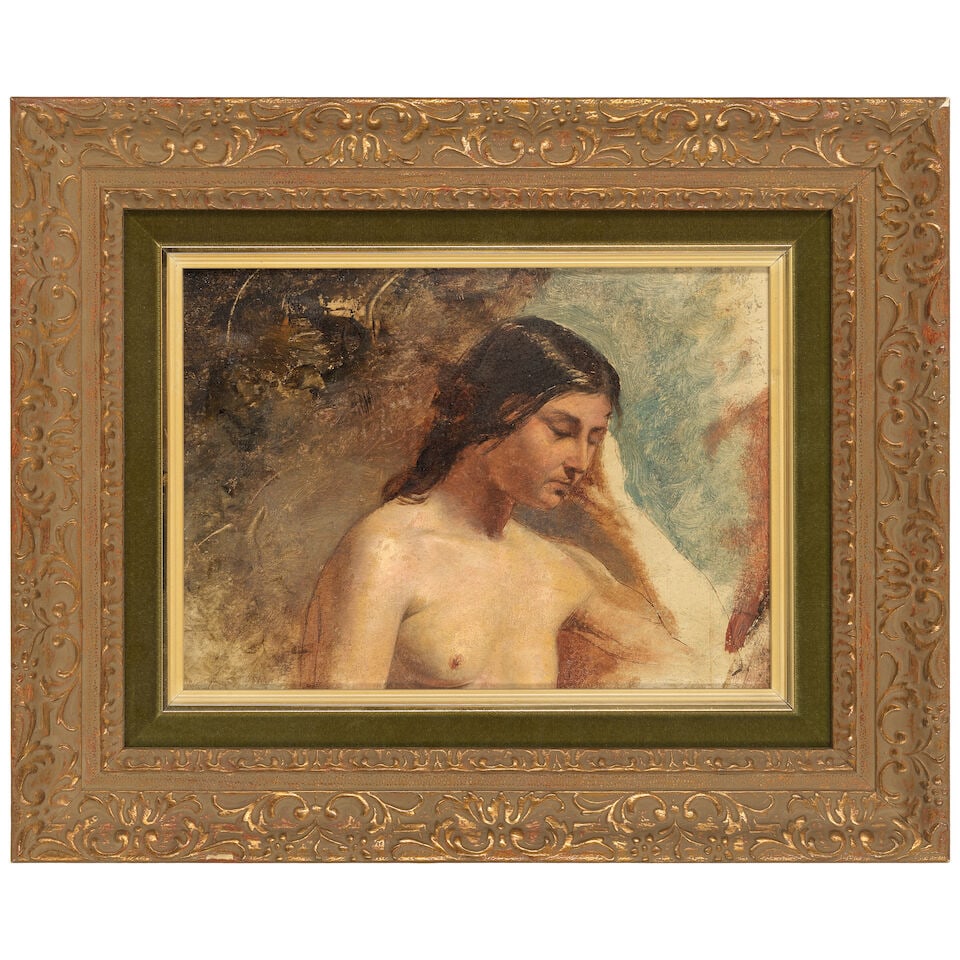 Attributed to William Etty, RA (British, 1789-1849) Portrait of a nude lady - 2