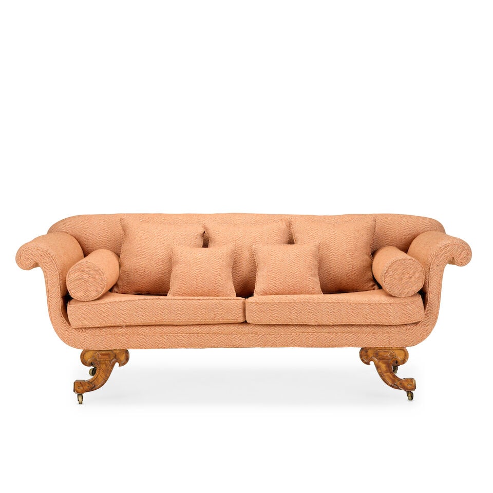 A mid Victorian maple sofaCirca 1870, designed by Edward Middleton Barry (1830-1880) (1 of 4)