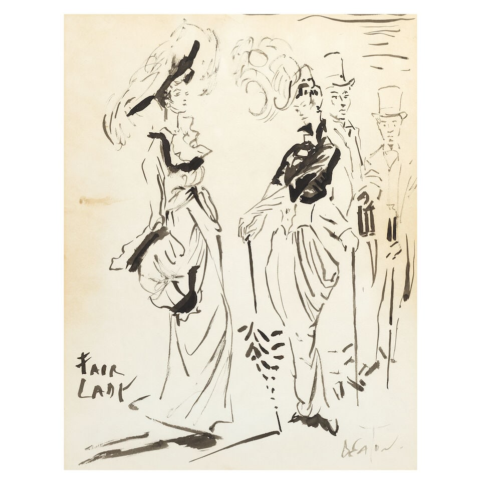 Cecil Beaton (British, 1904-1980) Costume design for My Fair Lady (Together with another waterco... - 2