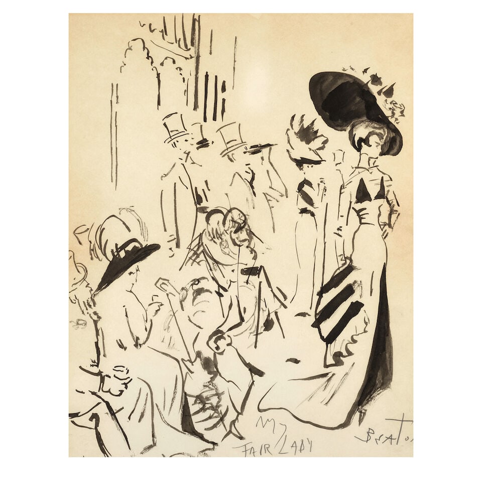 Cecil Beaton (British, 1904-1980) Costume design for My Fair Lady (Together with another waterco... - 3