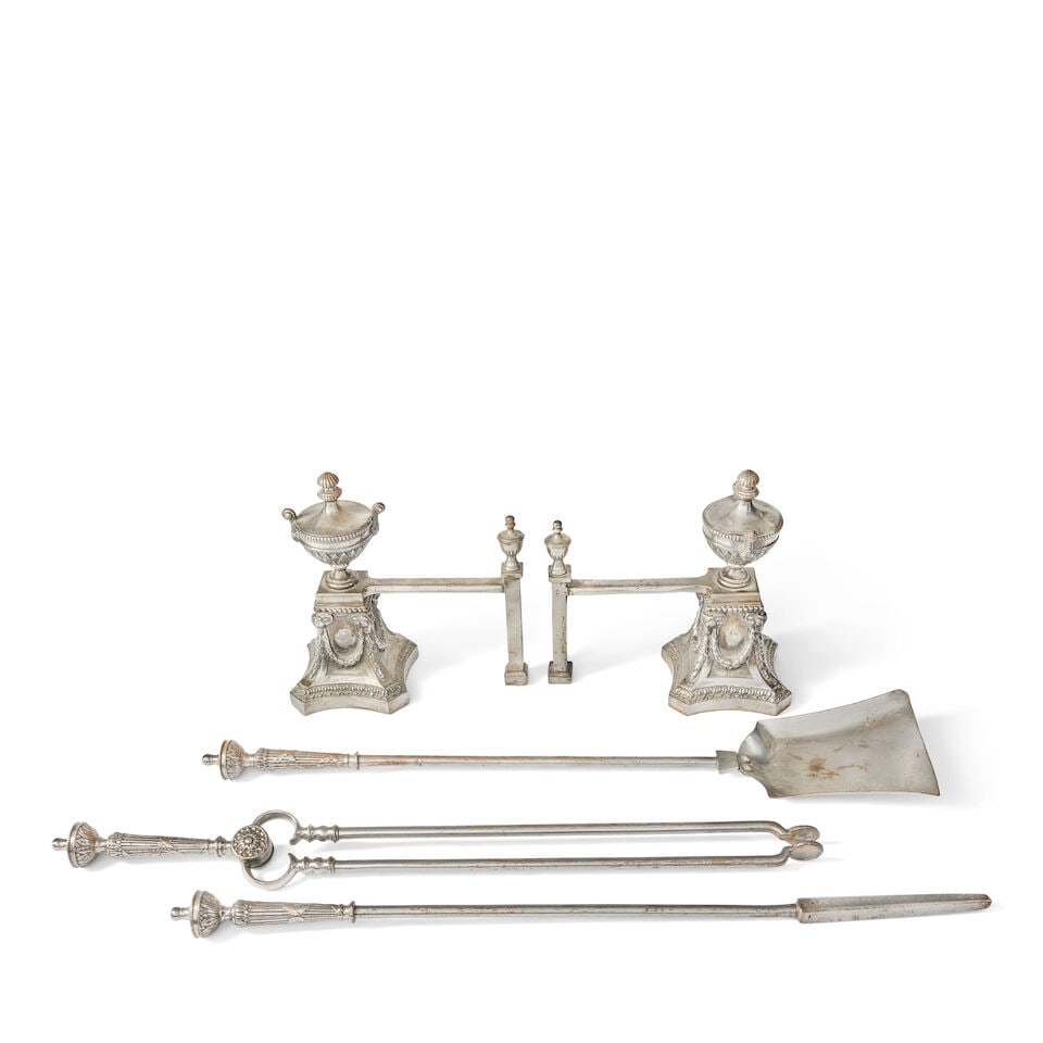 A pair of Continental silver plated twin light wall appliques in the Baroque stye, together with... - 2