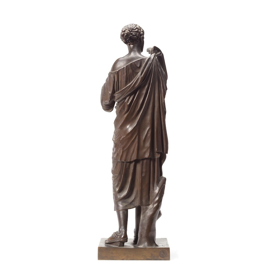 A late 19th century French patinated bronze figure of Diana de Gabies After the Antique, cast by... - 3