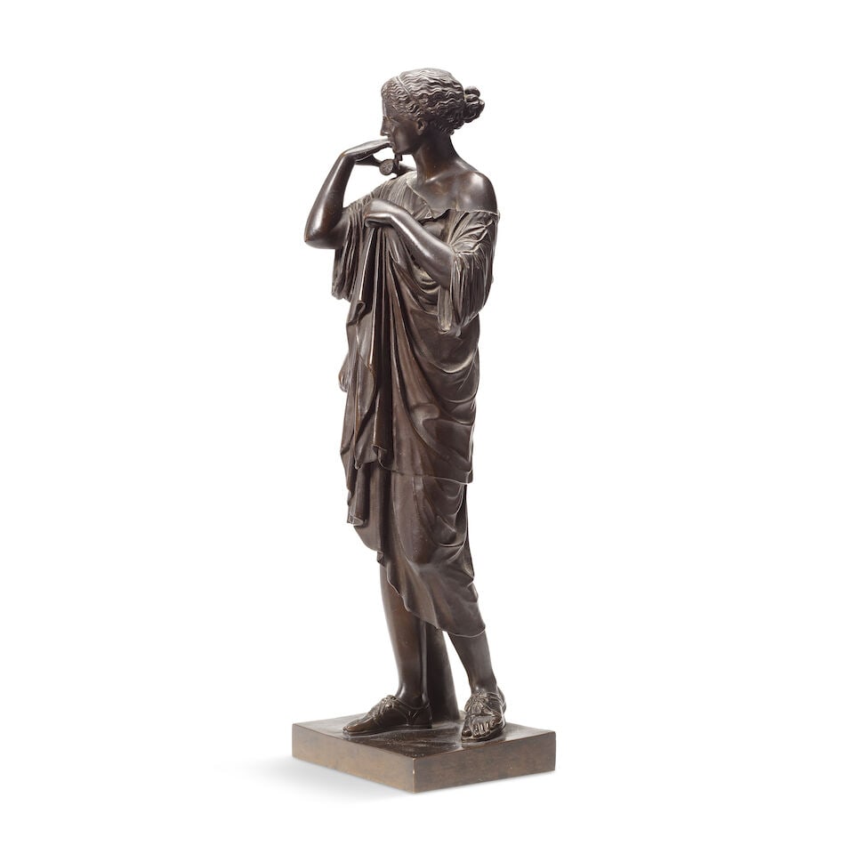 A late 19th century French patinated bronze figure of Diana de Gabies After the Antique, cast by... - 4