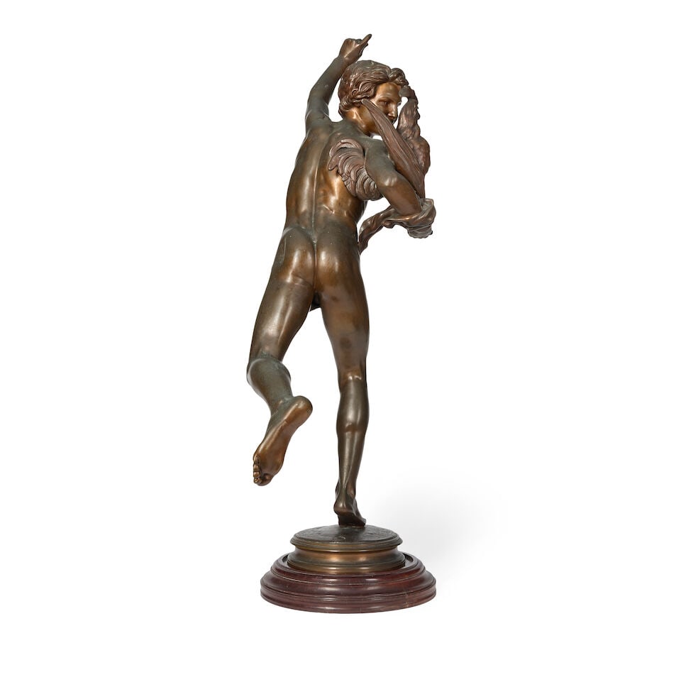 Jean Alexander Joseph Falguière (French, 1831-1900): A patinated bronze figure of Vainqueur... - 2