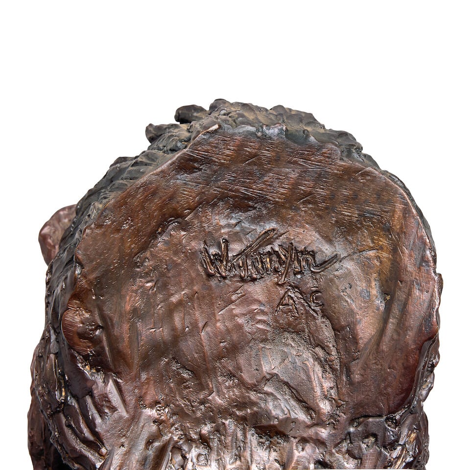 William Timyn (British, 1902-1990): A patinated bronze bust of a lion (22cm high, 18cm deep, 12.... - 2