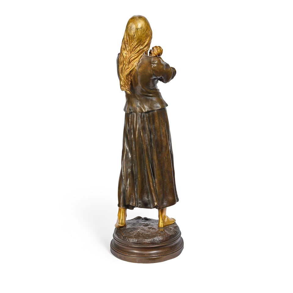 Raoul Larche (French, 1860-1912): A patinated and gilt bronze figure of La Foi ou Jeanne d'Arc - 2
