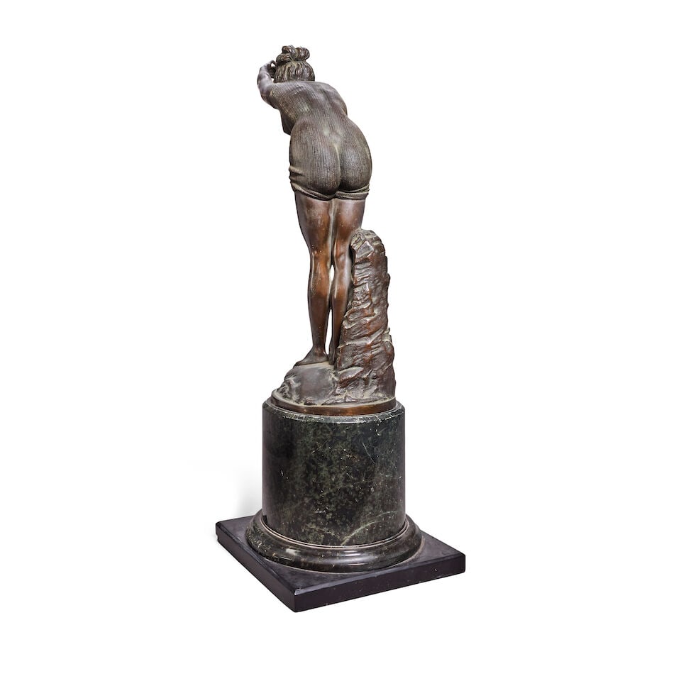 After Ordoardo Tabacchis (Italian, 1831-1905): An early 20th century patinated bronze figure of ... - 2